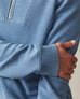Men's French Rib Half Zip - Quiet Harbor